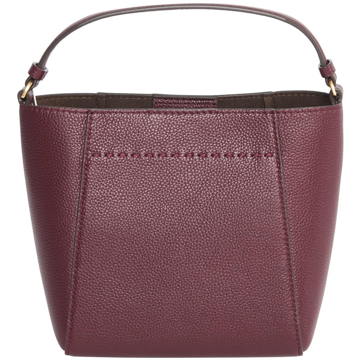 Tory Burch Mcgraw Small Bucket Bag Claret