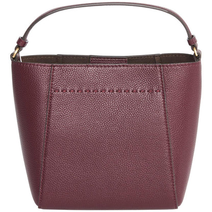 Tory Burch Mcgraw Small Bucket Bag Claret