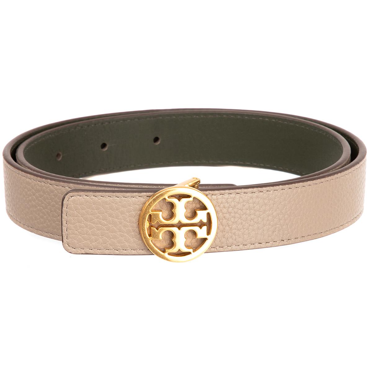 Tory Burch Women's 1 Inch Reversible Belt Grey