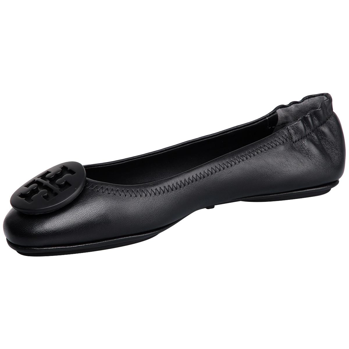 Tory Burch Women's Minnie Travel Ballet Flat Black
