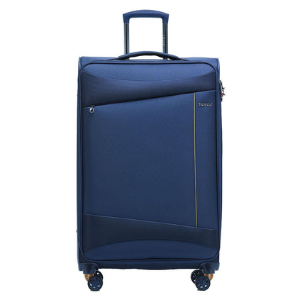 Tosca Flight Softside Luggage 3 Piece Set Navy/Yellow TCA787-3