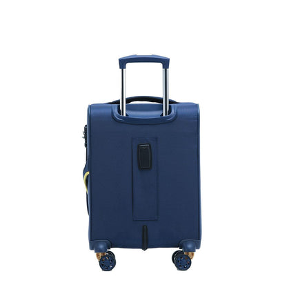 Tosca Flight Softside Luggage 3 Piece Set Navy/Yellow TCA787-3