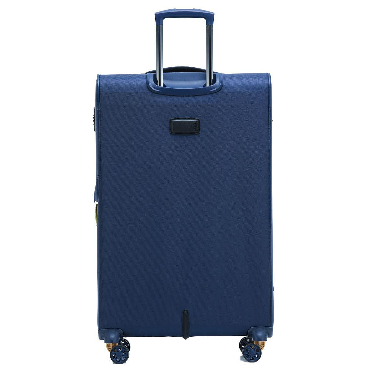 Tosca Flight Softside Luggage 3 Piece Set Navy/Yellow TCA787-3