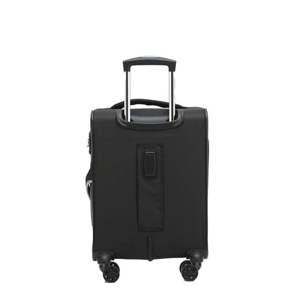 Tosca Flight Softside Luggage 3 Piece Set Black/Grey TCA787-3