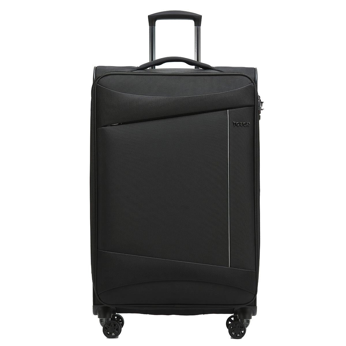 Tosca Flight Softside Luggage 3 Piece Set Black/Grey TCA787-3