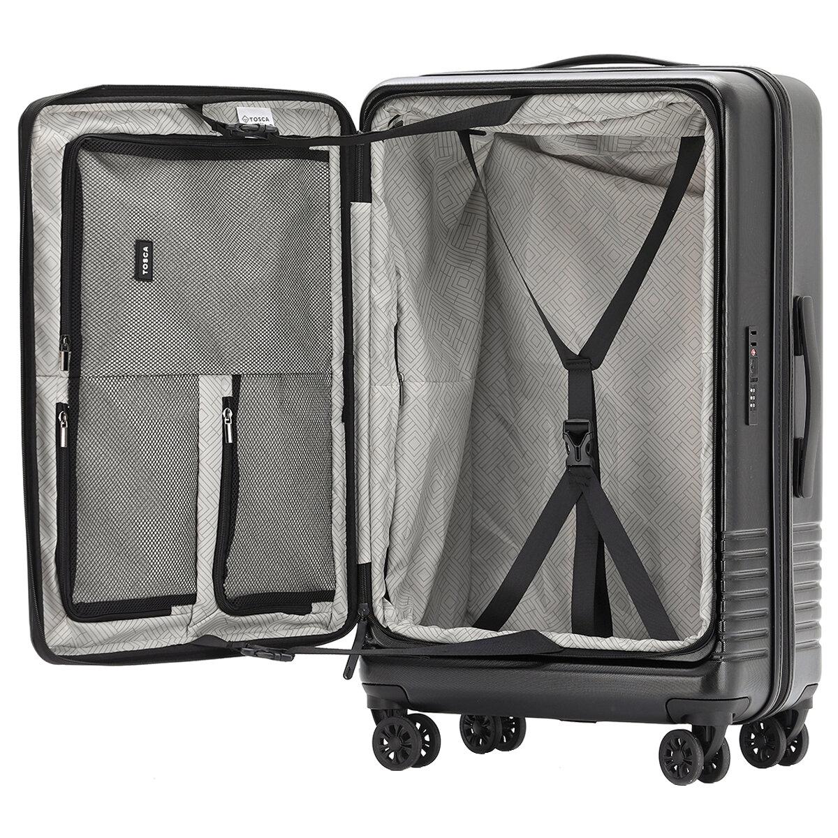 Tosca Horizon 2 Piece Luggage Set Medium And Large Black