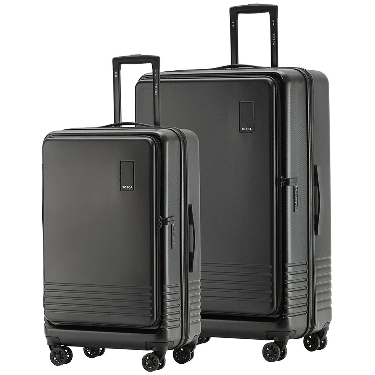 Tosca Horizon 2 Piece Luggage Set Medium And Large Black
