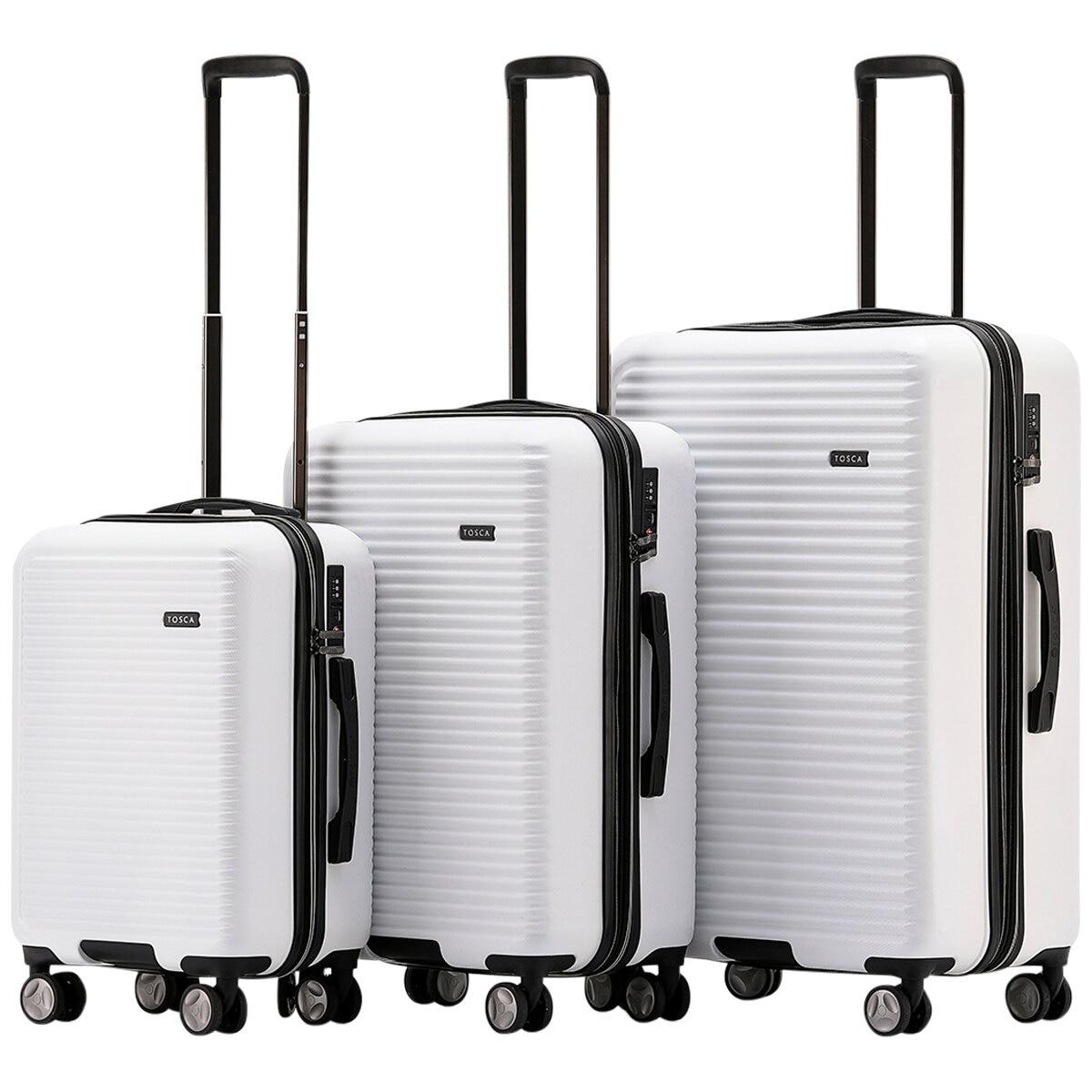 Tosca London Luggage 3 Piece Set White