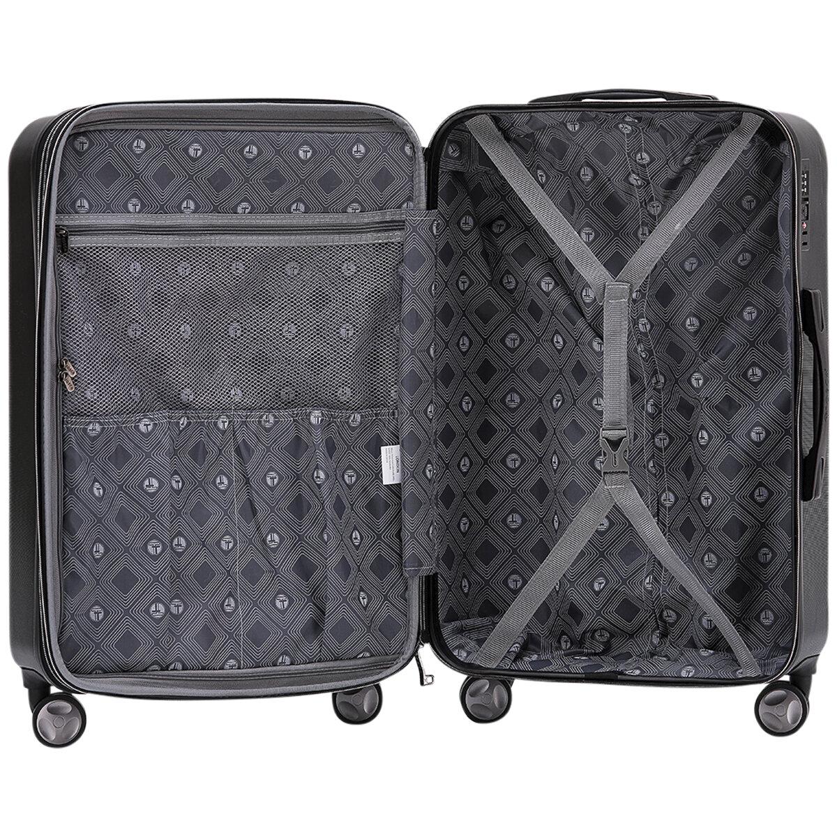 Tosca London Luggage 3 Piece Set Black