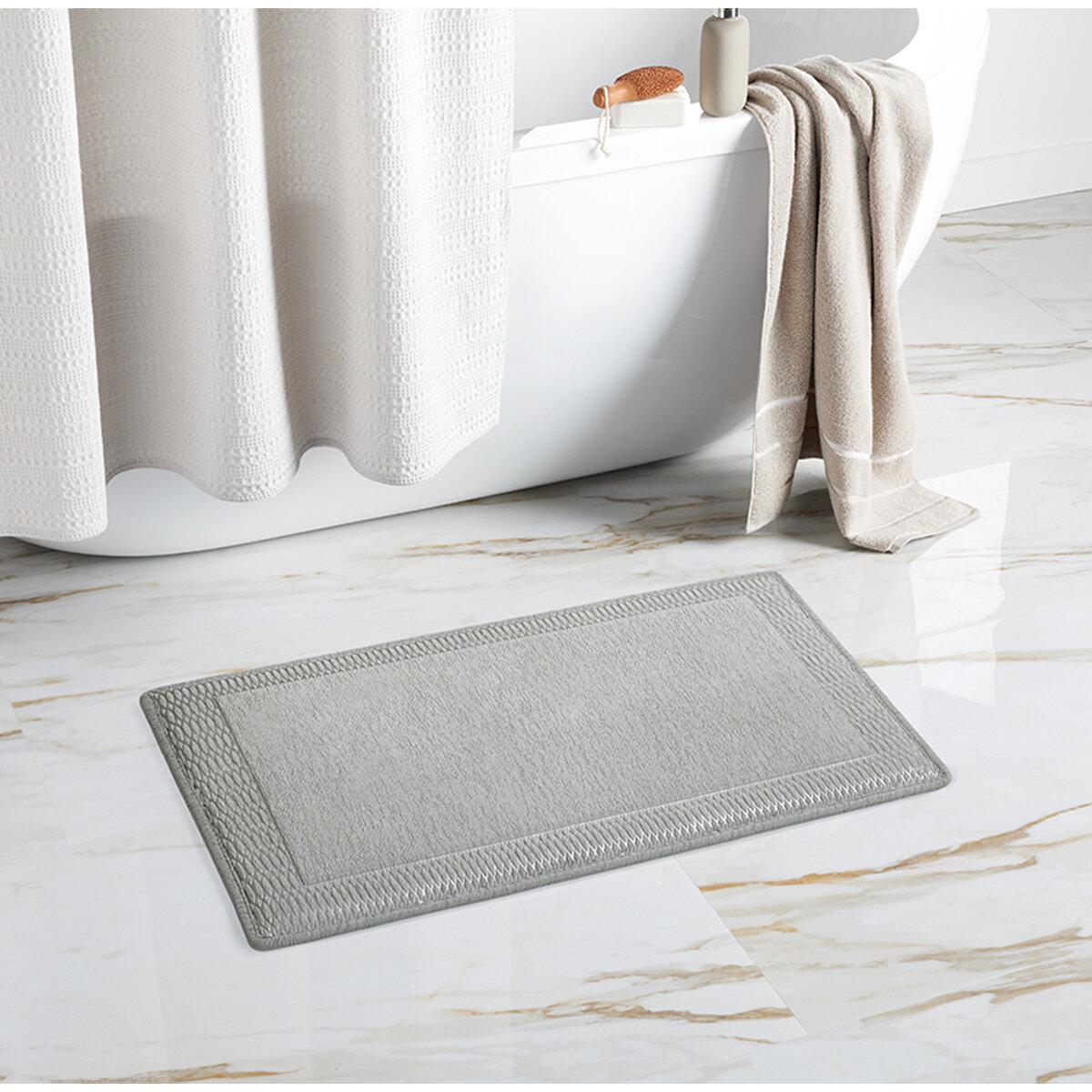 Town and Country Living Premiere Memory Foam Bath Mat 2 Pack Grey
