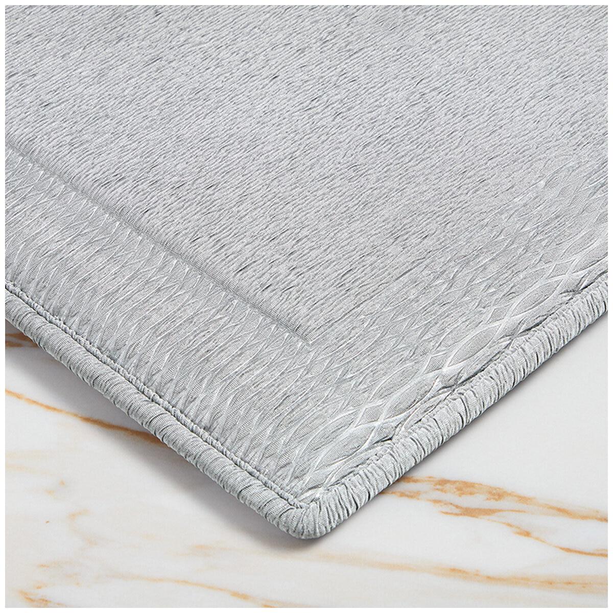 Town and Country Living Premiere Memory Foam Bath Mat 2 Pack Grey