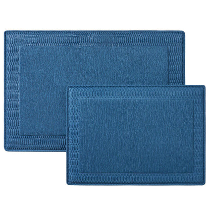 Town and Country Living Premiere Memory Foam Bath Mat 2 Pack Blue