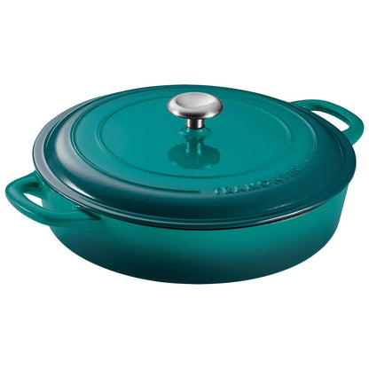 Tramontina Covered Enameled Cast Iron Braiser 3.8L Red