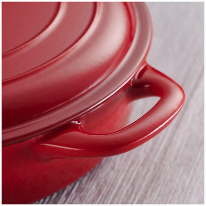 Tramontina Covered Enameled Cast Iron Braiser 3.8L Red
