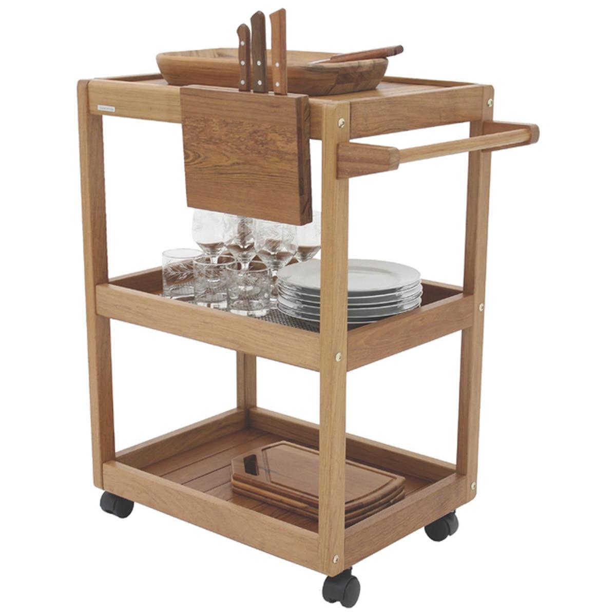 Tramontina Deluxe Serving Trolley With Carving Bundle Set