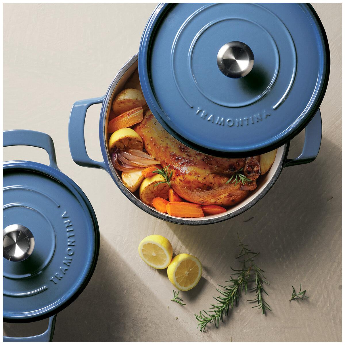 Tramontina Dutch Oven 2 Piece Denim Blue