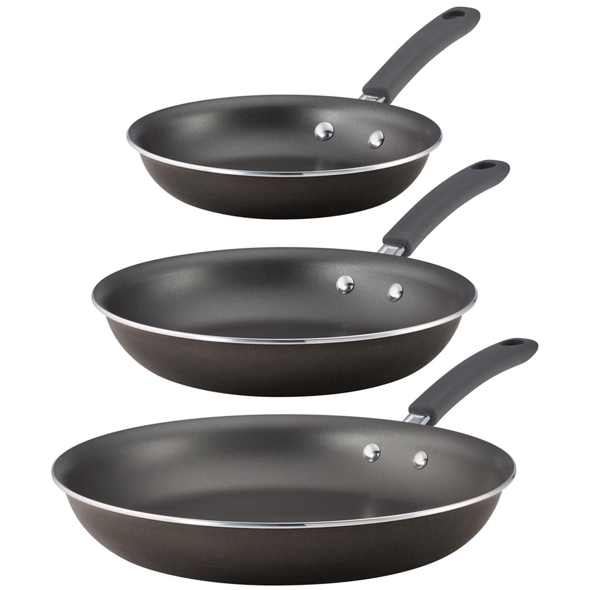 Tramontina Saut Pan Set 3 Piece Metallic Pewter
