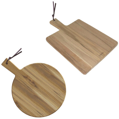 Tramontina Wooden Serving Boards with Handles 2 Piece Set