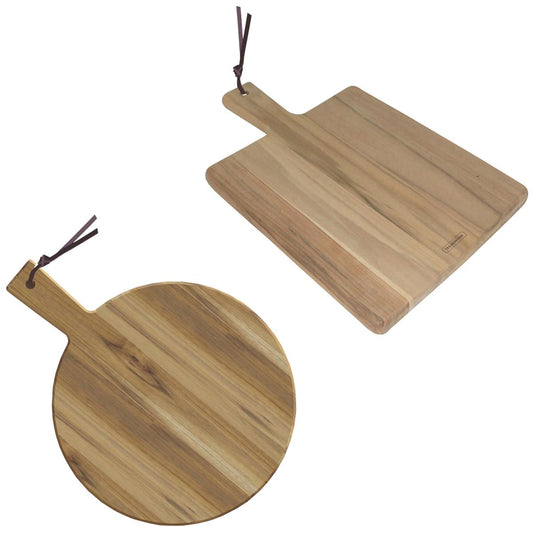 Tramontina Wooden Serving Boards with Handles 2 Piece Set
