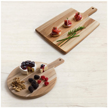 Tramontina Wooden Serving Boards with Handles 2 Piece Set