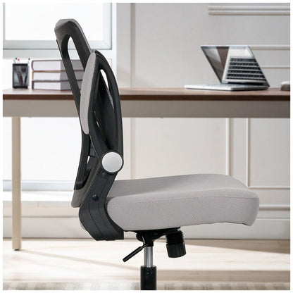 True Innovations Mesh Chair With Flip Up Arms Grey
