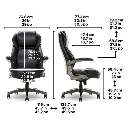 True Wellness Adjustable Headrest Manager Office Chair