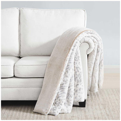 Truly Soft Rabbit Faux Fur Throw 152 x 178cm Safari