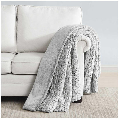 Truly Soft Rabbit Faux Fur Throw 152 x 178cm Safari