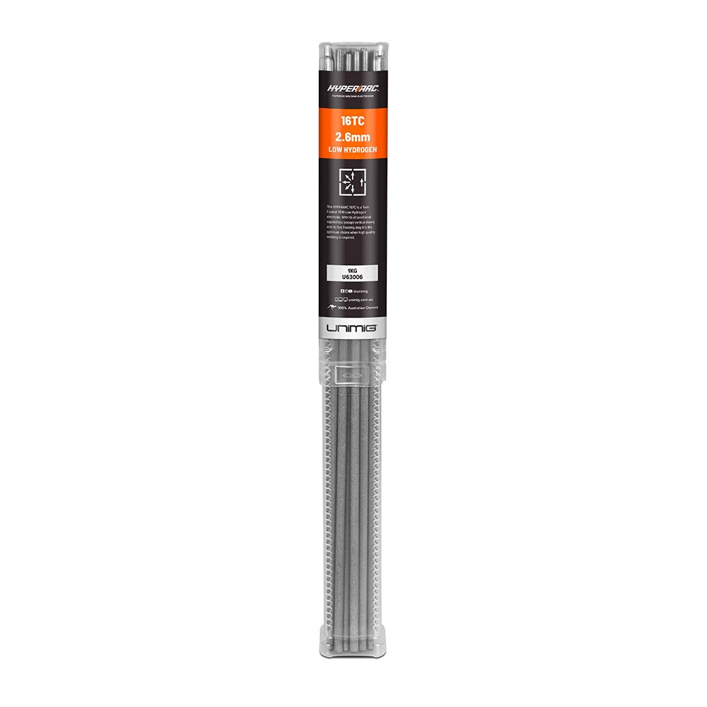 UNIMIG 2.6mm HYPERARC 16TC Low-Hydrogen Electrodes U63006