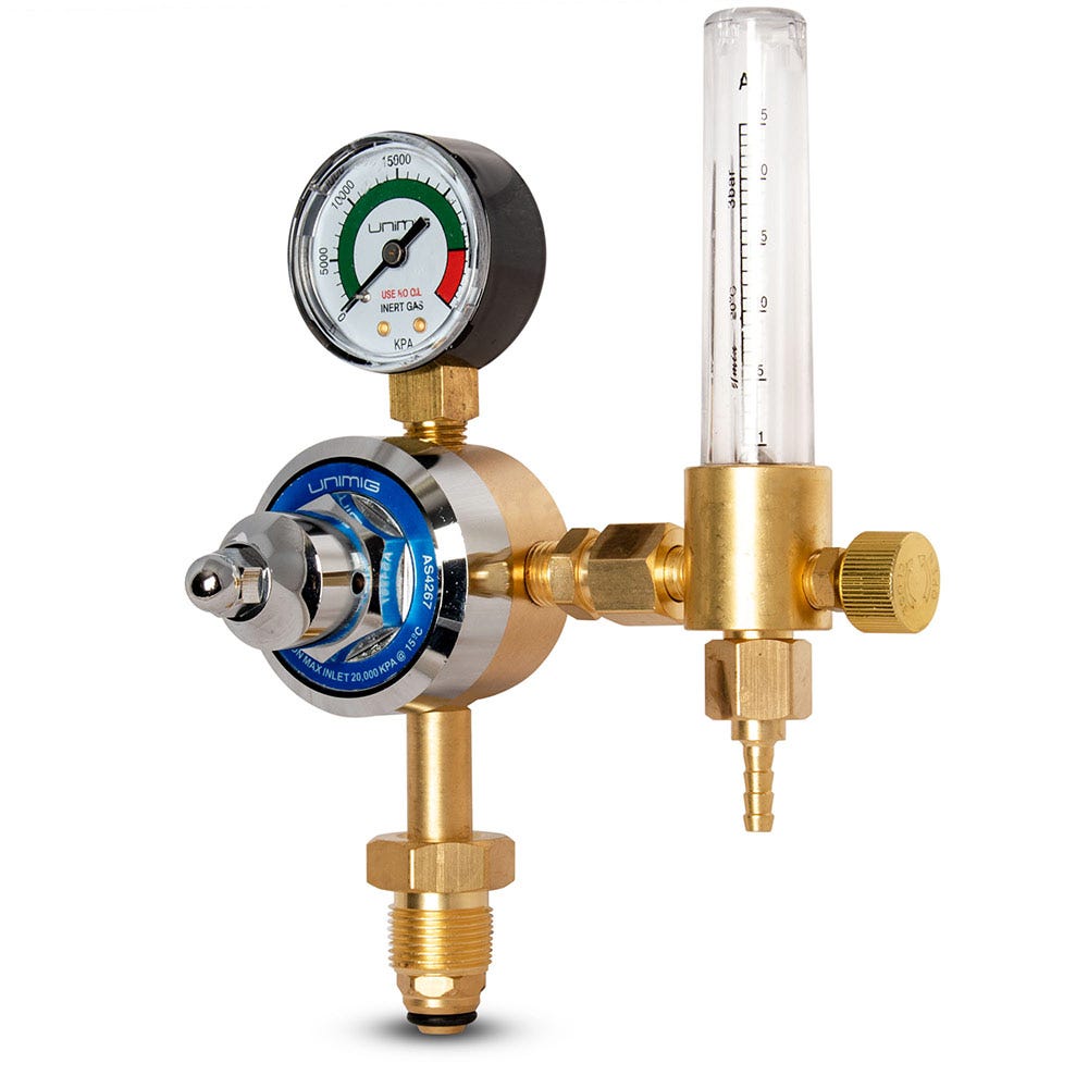 UNIMIG Argon Flowmeter w. Bubble-Type Regulator ARGON-FLOWMETER