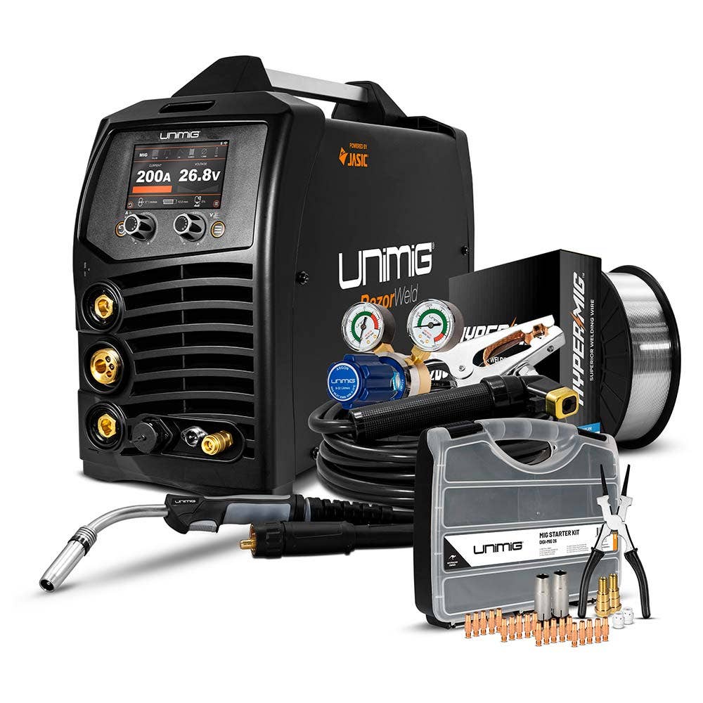 UNIMIG Razor 200 Pulse MIG TIG STICK Electric Welder U11003K