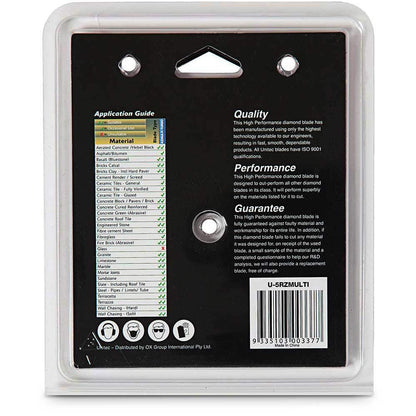 UNITEC 125mm Turbo Diamond Blade for General Purpose Cutting - RAZORCUT U-5RZMULTI