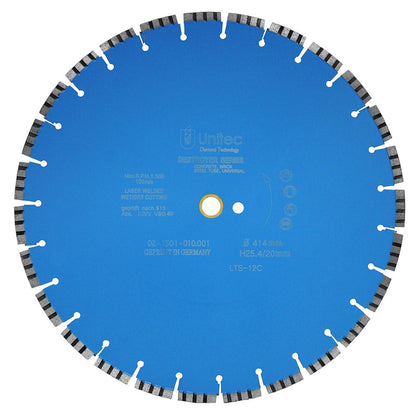 UNITEC 400mm Segmented Diamond Blade for General Purpose Cutting - DESTROYER U-16LTS12C
