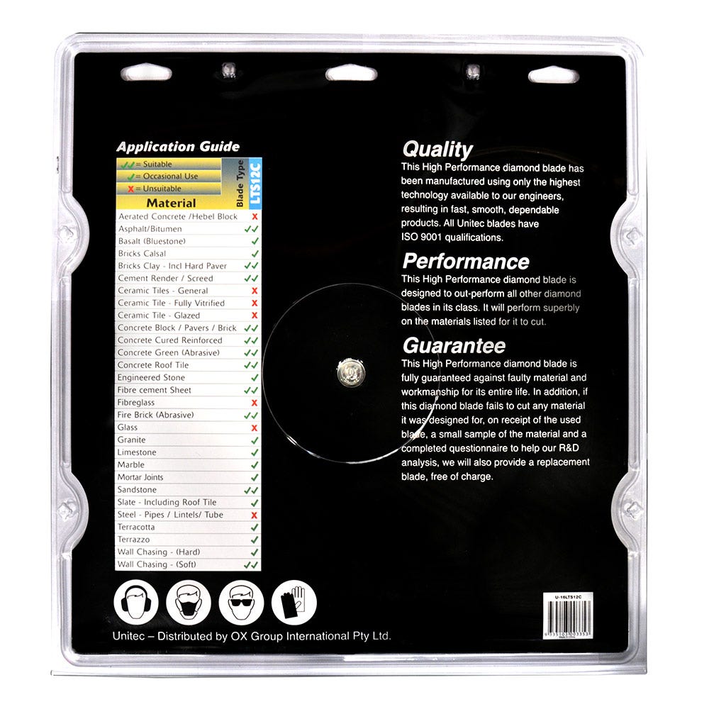 UNITEC 400mm Segmented Diamond Blade for General Purpose Cutting - DESTROYER U-16LTS12C