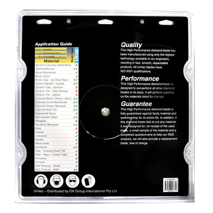 UNITEC 400mm Segmented Diamond Blade for General Purpose Cutting - DESTROYER U-16LTS12C