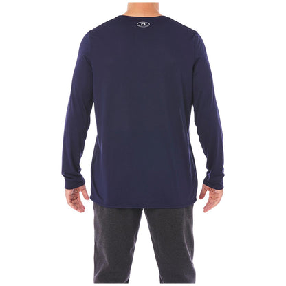 Under Armour Mens LS 2.0 Locker Tee - Navy