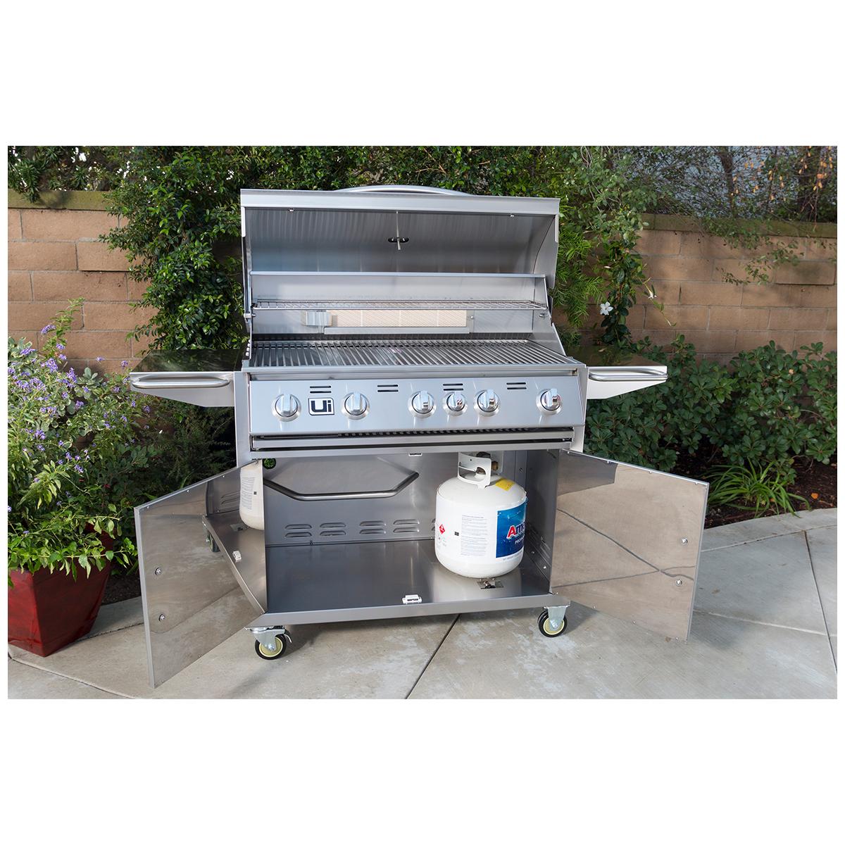 Urban Islands 5 Burner Grill With Cart