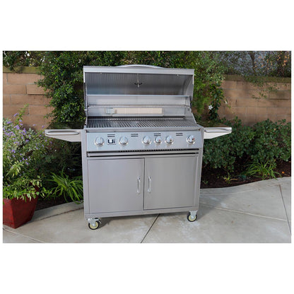 Urban Islands 5 Burner Grill With Cart