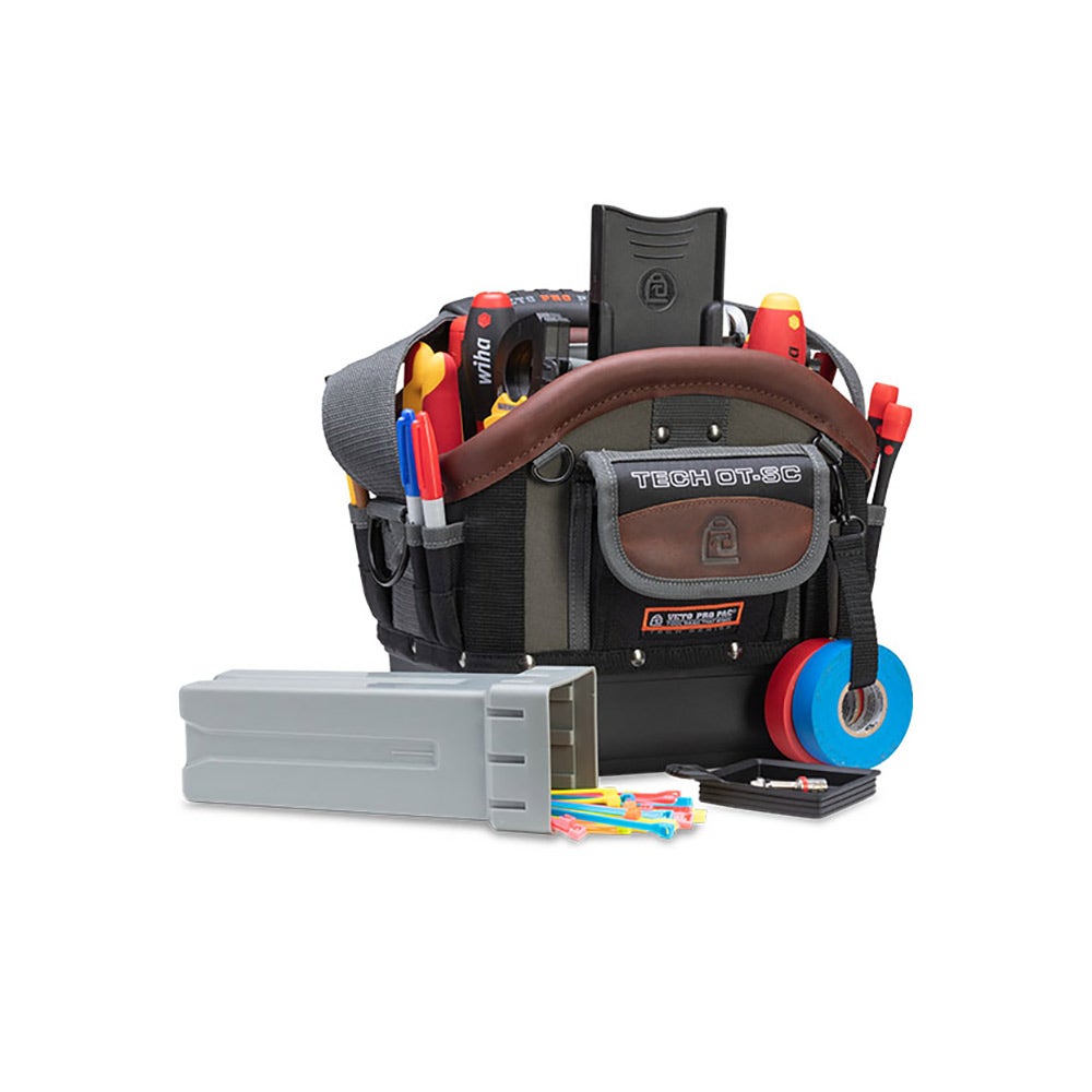VETO 27 Pocket Open Top Tech Small Tool Tote VETOTECHOTSC