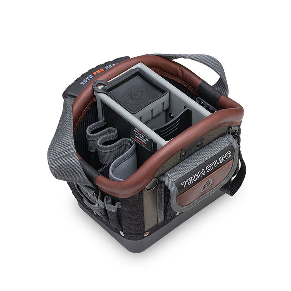VETO 27 Pocket Open Top Tech Small Tool Tote VETOTECHOTSC