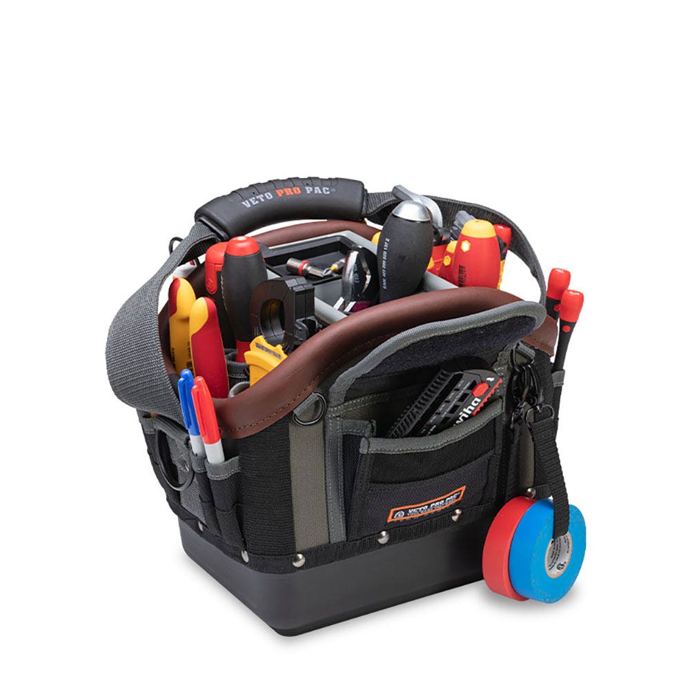 VETO 27 Pocket Open Top Tech Small Tool Tote VETOTECHOTSC