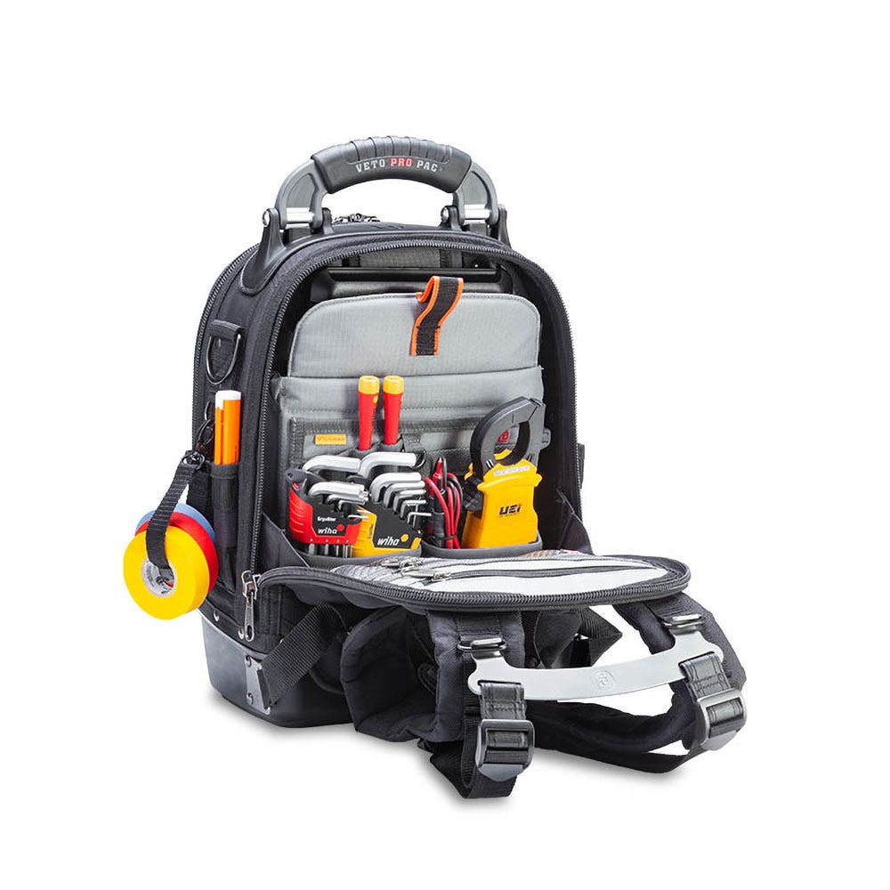 VETO 39 Pocket MC Backpack Toolbag VETOTECHPACMCBLACK