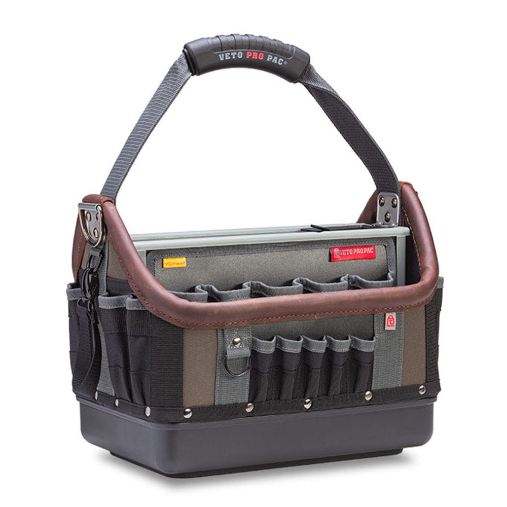 VETO 43 Pocket Large Open Top Tech Tool Bag VETOTECHOT-LC