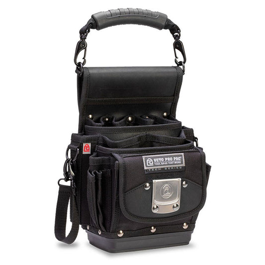 VETO Tool Pouch Black w Hard Base 4 Pockets VETOTP4BBLACK
