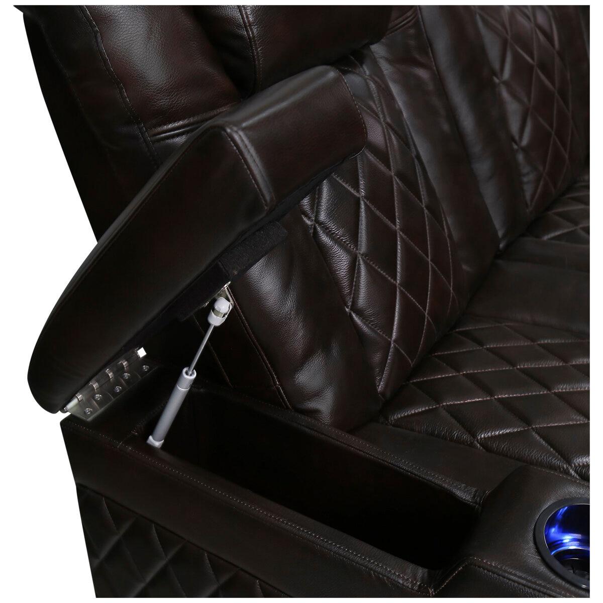 Valencia Home Theatre Tuscany Edition 3 Seater Dark Chocolate