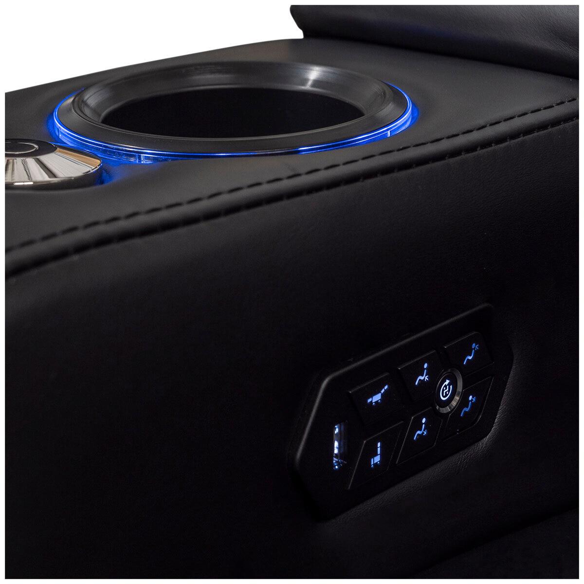 Valencia Home Theatre Zurich Edition 5 Seater Black