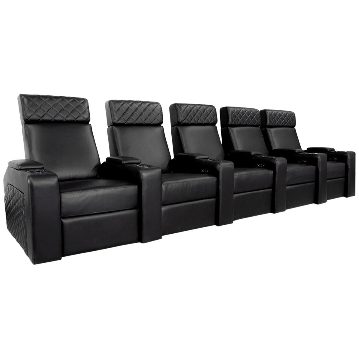 Valencia Home Theatre Zurich Edition 5 Seater Black
