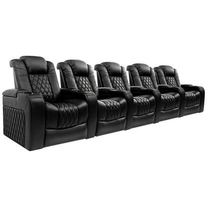 Valencia Home Theatre Tuscany Edition 5 Seater Dark Chocolate