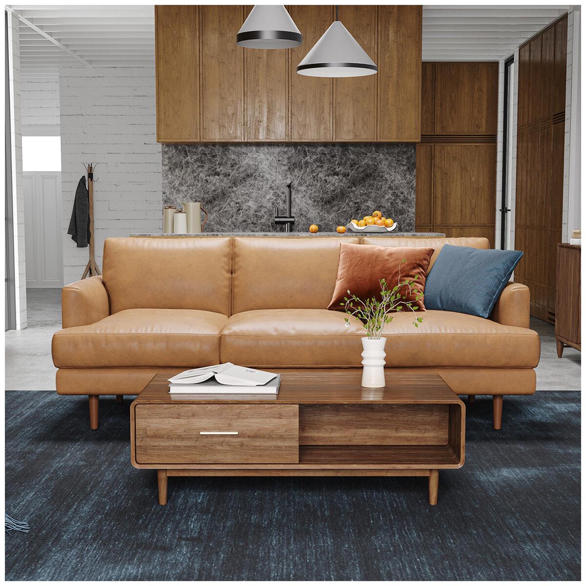 Valencia London Top Grain Leather Sofa 3 Seater