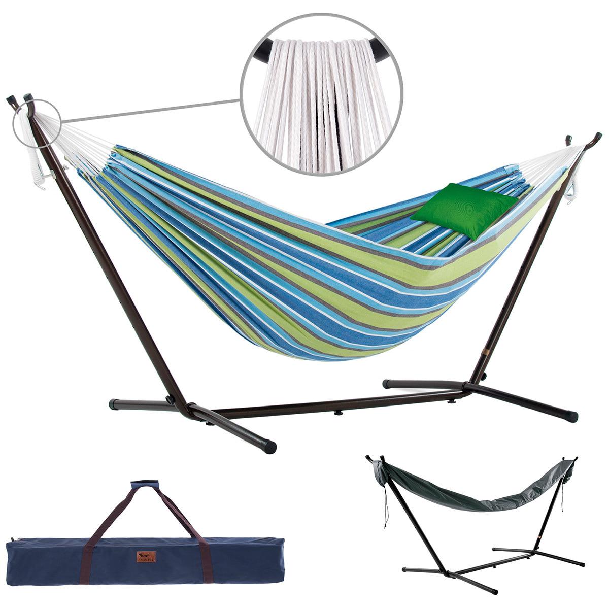 Vivere 2.7M Cotton Hammock Bundle